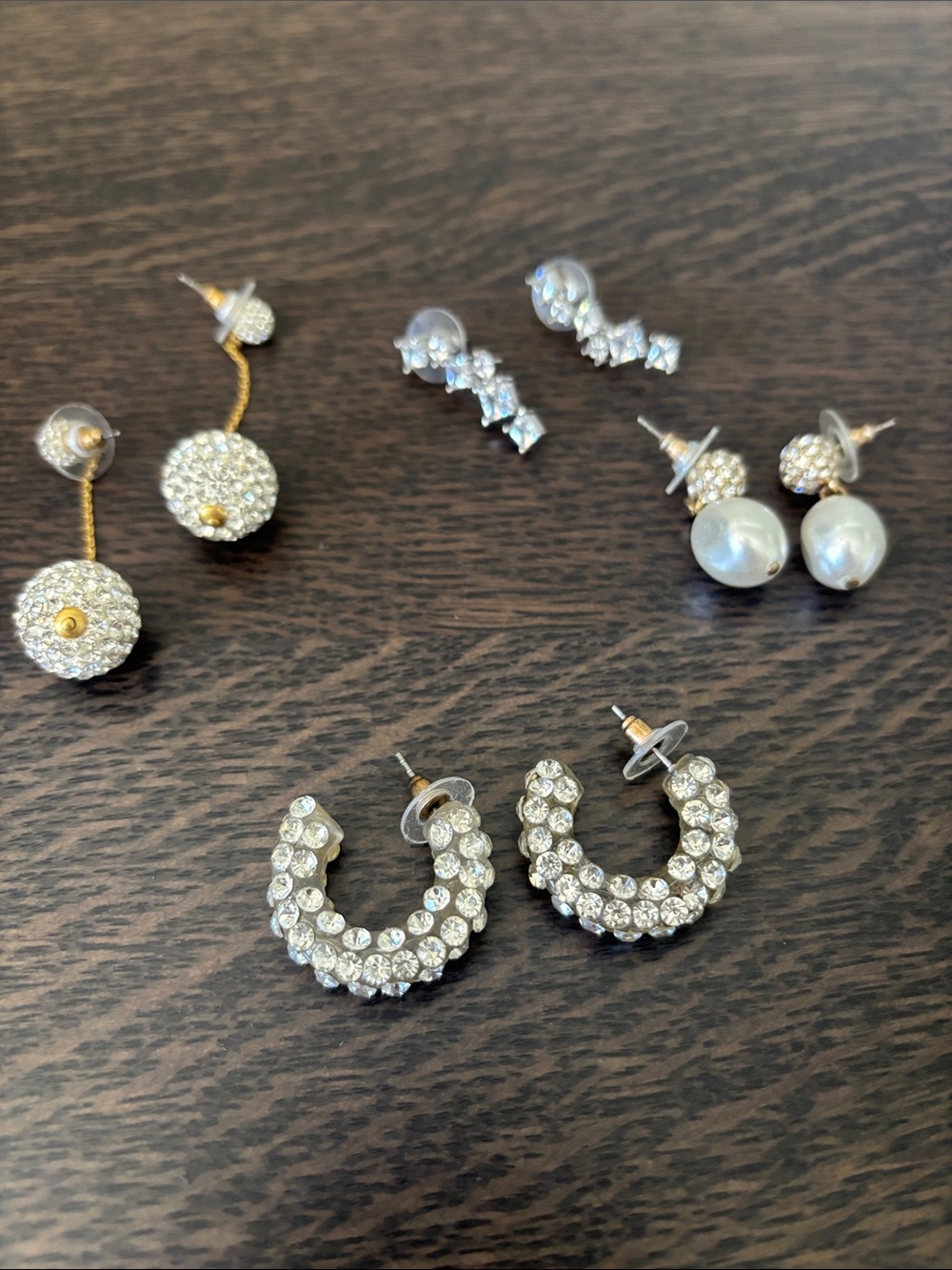 Lot of Pierced Crystal Earrings